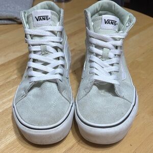 Vans Mint Green High-Top Sneakers